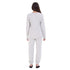 Women Fall Pajama Set Light Grey buttoned sweatshirt + pants